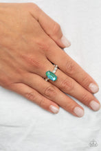 Load image into Gallery viewer, Stellar Sensation Green Skinny Band Ring