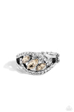 Load image into Gallery viewer, Stiletto Sparkle Brown Skinny Band Ring