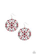 Load image into Gallery viewer, Rainbow Dew Red Earrings