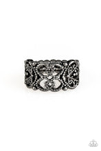 Load image into Gallery viewer, Tell Me How You Really FRILL Black Skinny Band Ring