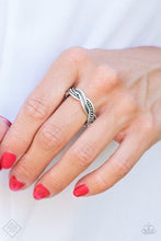 Load image into Gallery viewer, Texture Tango Silver Skinny Band Ring