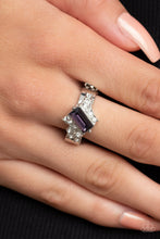 Load image into Gallery viewer, Tip The Balance Purple Skinny Band Ring