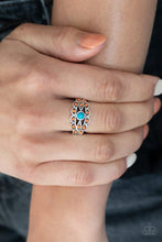 Load image into Gallery viewer, Totally Tangy Blue Skinny Band Ring