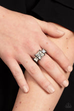Load image into Gallery viewer, Treasured Twinkle Black Skinny Band Ring