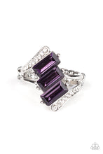 Load image into Gallery viewer, Triple Razzle Purple Skinny Band Ring