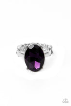 Load image into Gallery viewer, Updated Dazzle Purple Skinny Band Ring