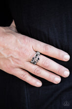 Load image into Gallery viewer, Welcome to GLEAMland Black Skinny Band Ring