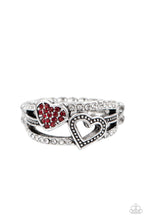Load image into Gallery viewer, You Make My Heart BLING Red Skinny Band Ring