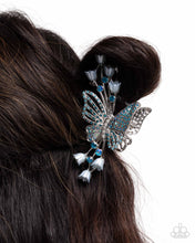 Load image into Gallery viewer, Fluttering French Blue Hair Claw
