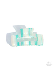 Load image into Gallery viewer, Stripped Showcase Blue Multi Hair Claw