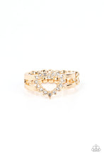 Load image into Gallery viewer, First Kisses Gold Skinny Band Ring