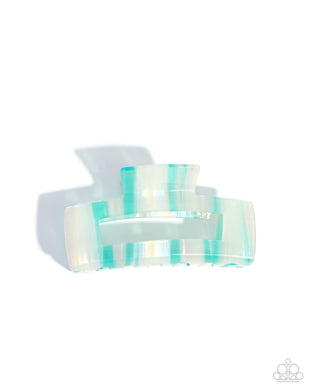 Stripped Showcase Blue Multi Hair Claw