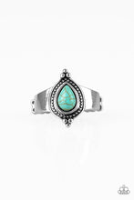 Load image into Gallery viewer, Mineral Minimalist Blue Skinny Band Ring