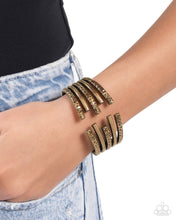 Load image into Gallery viewer, Working Wraparound Brass Hinge Bracelet