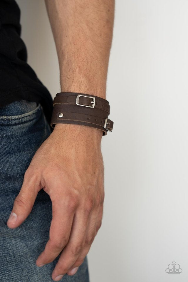 Bronco Bustin Buckles Brown Urban Bracelet