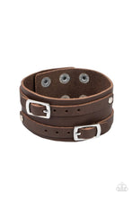 Load image into Gallery viewer, Bronco Bustin Buckles Brown Urban Bracelet
