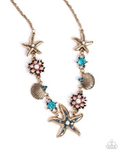 Load image into Gallery viewer, Starfish Song Blue Necklace
