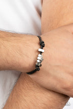 Load image into Gallery viewer, Bolt Out Black Pull Cord Bracelet