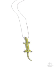 Load image into Gallery viewer, Salamander Statement Green Necklace