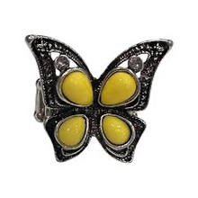 Load image into Gallery viewer, Fly a Butterfly Yellow Ring
