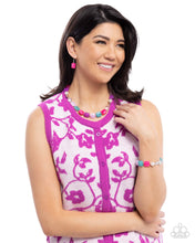 Load image into Gallery viewer, Capricious Cubes Pink Necklace