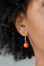 Load image into Gallery viewer, Friday Night Fringe Orange Necklace