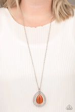 Load image into Gallery viewer, Glow and Tell orange Necklace