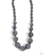 Load image into Gallery viewer, Hematite Haute Silver Necklace