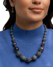 Load image into Gallery viewer, Hematite Haute Silver Necklace