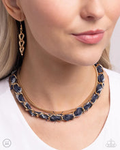 Load image into Gallery viewer, Denim Danger Gold Choker