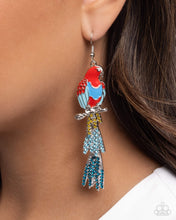 Load image into Gallery viewer, Parrot Pull Red Earrings