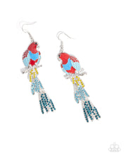 Load image into Gallery viewer, Parrot Pull Red Earrings