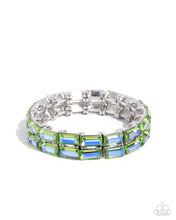 Load image into Gallery viewer, Symmetrical Statement Green Bracelet
