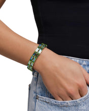 Load image into Gallery viewer, Symmetrical Statement Green Bracelet