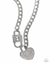Load image into Gallery viewer, Lock Up Your Love White Necklace