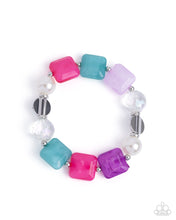 Load image into Gallery viewer, Captivating Cubes Pink Bracelet