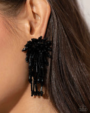Load image into Gallery viewer, Congratulatory Charm Black Earrings