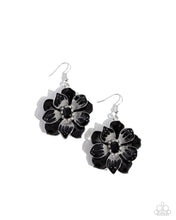 Load image into Gallery viewer, Tropical Treasure Black Earring