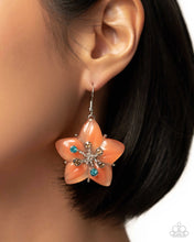 Load image into Gallery viewer, Summer Sprigs Orange Earring