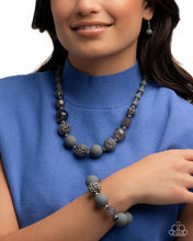 Load image into Gallery viewer, Hematite Honor Silver Necklace