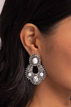 Load image into Gallery viewer, Handcrafted Horseshoe White Earring