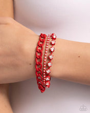 Load image into Gallery viewer, Colorful Canvas Red Bracelet