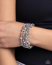 Load image into Gallery viewer, Refined Reality Silver Coil Bracelet