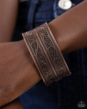 Load image into Gallery viewer, Eclectic European Copper HInged Bracelet