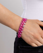 Load image into Gallery viewer, Colorful Canvas Pink Bracelet