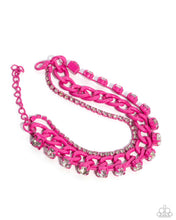 Load image into Gallery viewer, Colorful Canvas Pink Bracelet