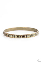 Load image into Gallery viewer, Rogue Waves Brass Bangle
