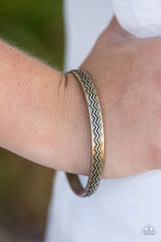 Load image into Gallery viewer, Rogue Waves Brass Bangle