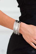 Load image into Gallery viewer, Sahara Shimmer Silver Bangles