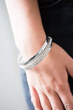 Load image into Gallery viewer, Savage Shimmer Silver Bangles